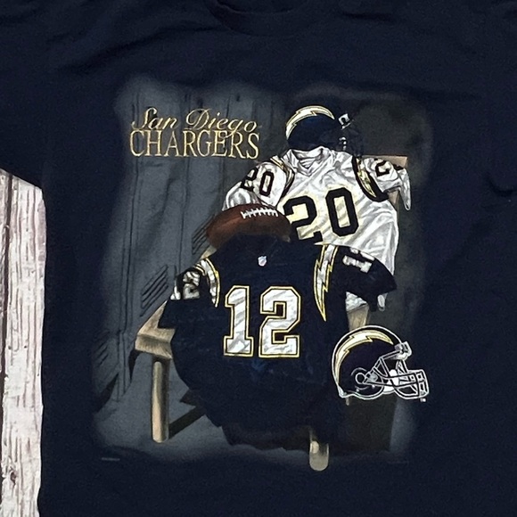 Vintage 90s San Diego Chargers NFL Football Sports Crewneck Tee tshirt - Picture 2 of 4